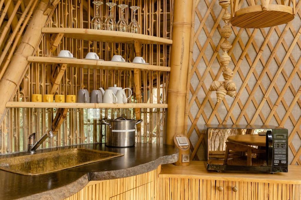 Aura House 2Bds Eco Bamboo House, Pool, River View Bringkit 外观 照片